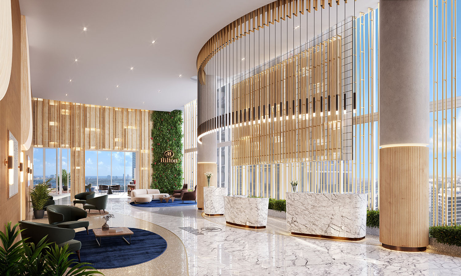Okan Tower_Hilton Lobby